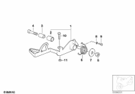 R1100GS (259E) BRAKE PEDAL parts diagram