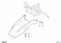 R1100GS (259E) UPPER MUDGUARD parts diagram