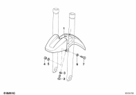 R1100GS (259E) LOWER MUDGUARD parts diagram