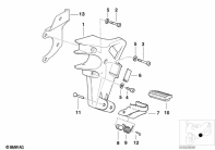 R1100GS (259E) FOOTPEG PLATE/FRONT FOOTPEG parts diagram