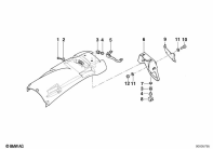 R1100GS (259E) REGISTRATION PLATE MOUNTING parts diagram