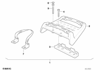 R1100GS (259E) RETROFIT KIT, TOP CASE BRACKET parts diagram