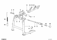 R1100GS (259E) COLLAPSIBLE STAND/SIDE STAND parts diagram