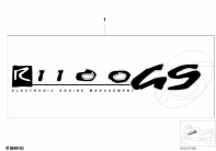 R1100GS (259E) STICKER "75 YEARS BMW MOTORCYCLE" parts diagram