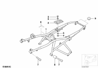 R1100GS (259E) REAR FRAME parts diagram