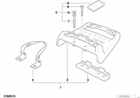 R1100GS (259E) RETROFIT KIT, TOP CASE BRACKET parts diagram