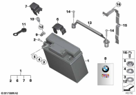 R1100GS (259E) BATTERY, MAINTENANCE-FREE parts diagram