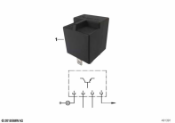 R1100GS (259E) FUEL LEVEL INDICATOR RELAY parts diagram