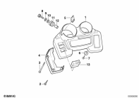 R1100GS (259E) DASHBOARD MOUNTING PARTS parts diagram