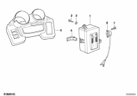 R1100GS (259E) DRIVERS INFORMATION DISPLAY parts diagram