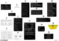 R1100GS (259E) VARIOUS NOTICE STICKERS parts diagram