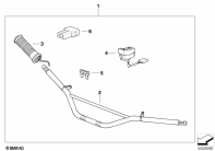 R1100GS (259E) RETROFIT KIT, HEATED HANDLE parts diagram