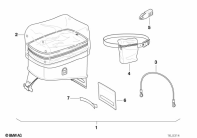 R1100GS (259E) TANK-TOP BAG F SHEET-STEEL TANK parts diagram