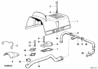 R100GS (47E1) COVER PANEL / ENGINE VENTILATION parts diagram