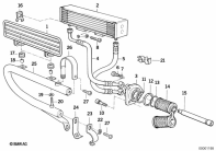 R100GS (47E1) OIL COOLER INSTALLATION SET/SINGLE PARTS parts diagram