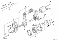 R100GS (47E1) STARTER SINGLE PARTS / D6RA7 parts diagram