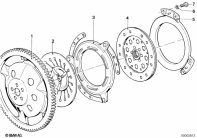 R100GS (47E1) CLUTCH PLATE parts diagram