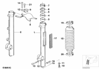 R100GS (47E1) FORK SLIDER parts diagram