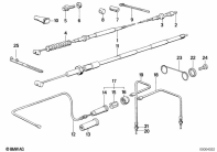 R100GS (47E1) BOWDEN CABLE parts diagram