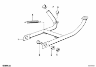 R100GS (47E1) CENTER STAND parts diagram