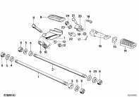 R100GS (47E1) FOOTREST parts diagram