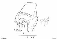 R100GS (47E1) RETROFIT KIT, SLIPSTREAM DEFLECTOR parts diagram