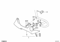 R100GS (47E1) ENGINE COVERING PD parts diagram