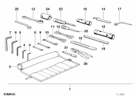 R100GS (47E1) CAR TOOL parts diagram