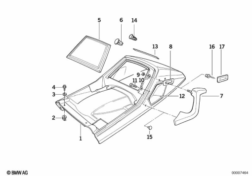 K1100LT (89V2) TAIL PART UPPER exploded view parts diagram