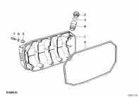 K1100LT (89V2) CRANK CASE COVER parts diagram