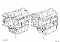 K1100LT (89V2) SHORT ENGINE/CRANK CASE WITH PISTONS parts diagram