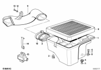 K1100LT (89V2) BOTTOM AIR CLEANER HOUSING/AIR CLEANER parts diagram