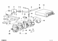 K1100LT (89V2) THROTTLE HOUSING ASSY/CONTROL UNIT parts diagram