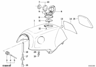 K1100LT (89V2) FUEL TANK parts diagram