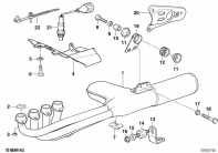 K1100LT (89V2) EXHAUST SYSTEM parts diagram