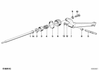 K1100LT (89V2) CLUTCH CONTROL parts diagram
