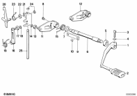 K1100LT (89V2) 5-SPEED TRANSMISSION SHIFTING PARTS parts diagram
