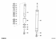 K1100LT (89V2) ABSORBER parts diagram