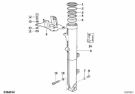 K1100LT (89V2) FORK SLIDER parts diagram