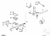 K1100LT (89V2) HANDLE UNIT RIGHT/SINGLE PARTS parts diagram
