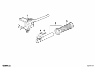 K1100LT (89V2) COMPLETE RIGHT HANDLE UNIT parts diagram