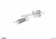 K1100LT (89V2) COMPLETE LEFT HANDLE UNIT parts diagram