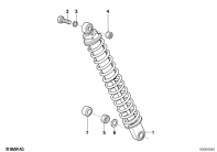 K1100LT (89V2) SPRING STRUT, REAR parts diagram