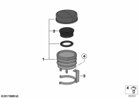 K1100LT (89V2) FLUID CONTAINER REAR parts diagram
