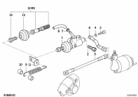 K1100LT (89V2) MASTER CYLINDER/ABS REAR parts diagram