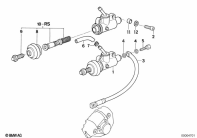 K1100LT (89V2) REAR BRAKE MASTER CYLINDER parts diagram