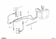 K1100LT (89V2) BRAKE PIPE FRONT ABS parts diagram