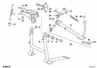 K1100LT (89V2) CENTER STAND parts diagram