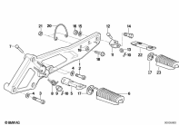 K1100LT (89V2) FOOTPEG PLATE/FOOTPEG parts diagram