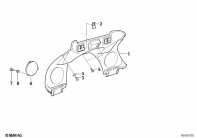 K1100LT (89V2) DASHBOARD SUPPORT parts diagram